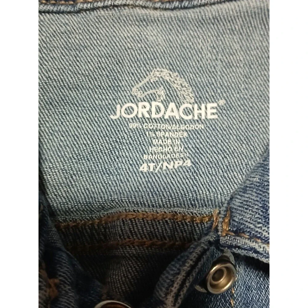 Jordache Light Wash Jean Jacket  with Pockets Snap Buttons  4T